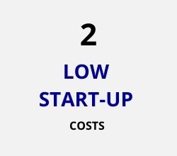 low start up costs