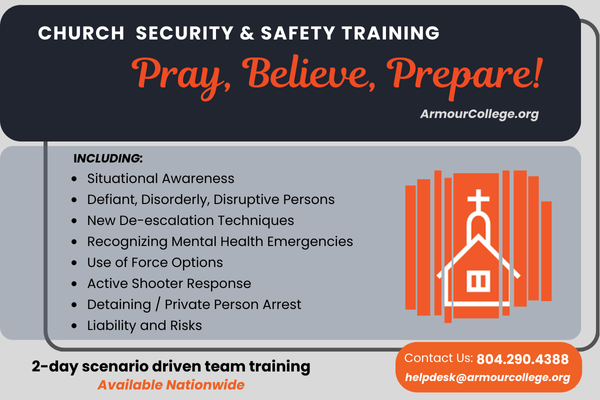CHURCH SECURITY & SAFETY TRAINING SEMINAR